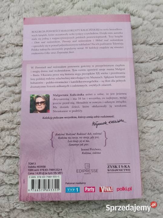 Powroty rozlewiskiem Małgorzata Kalicińska Biała Podlaska