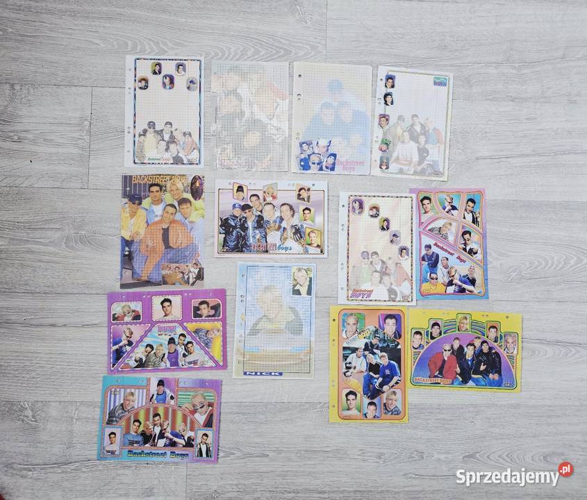Duże karteczki do segregatora zespół Backstreet Łomianki Dolne