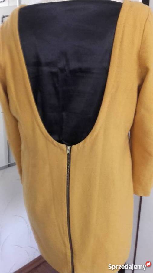 MUSZTARDOWA KASZMIROWA SEXI SUKIENKA r 42 Odzież damska Piła