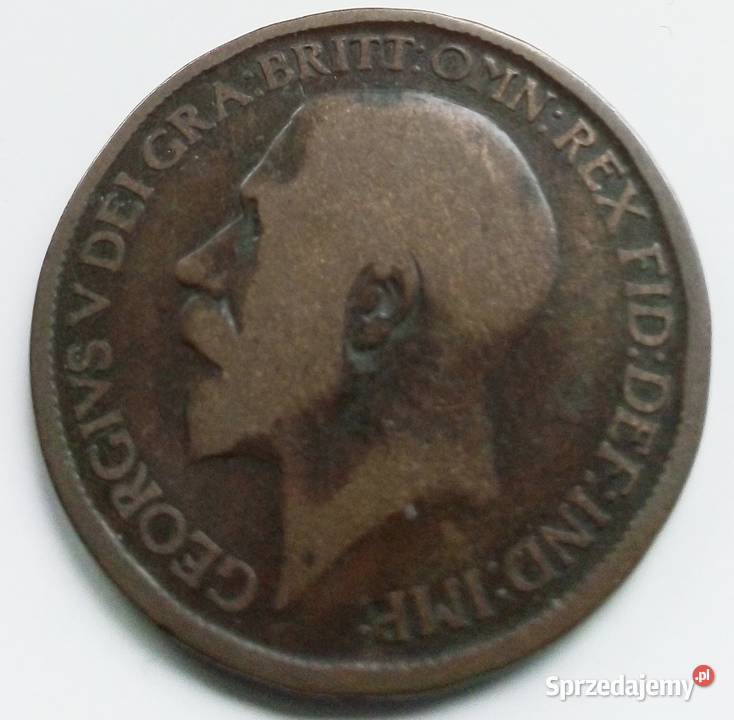 WIELKA BRYTANIAONE PENNY1917 r