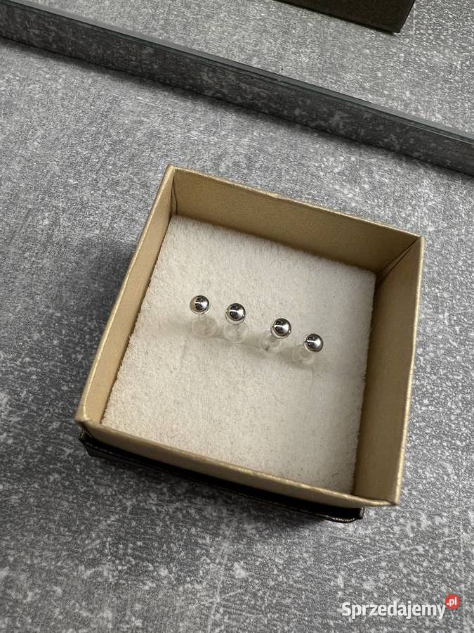 Kolczyki srebrne kulki kulka
