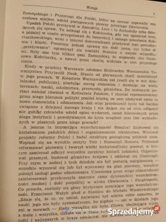 Staszic biografia pierwsze wydanie książki Warszawa