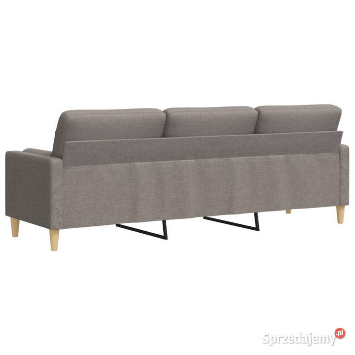 3osobowa sofa z poduszkami taupe 210 obita