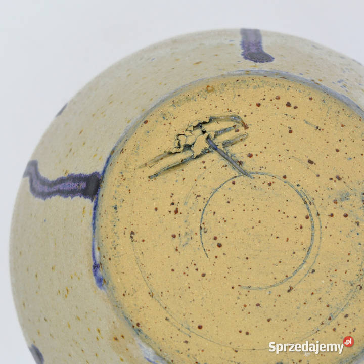 Ceramiczny wazon studyjny fioletowej ceramice odcienie fioletowego Warszawa