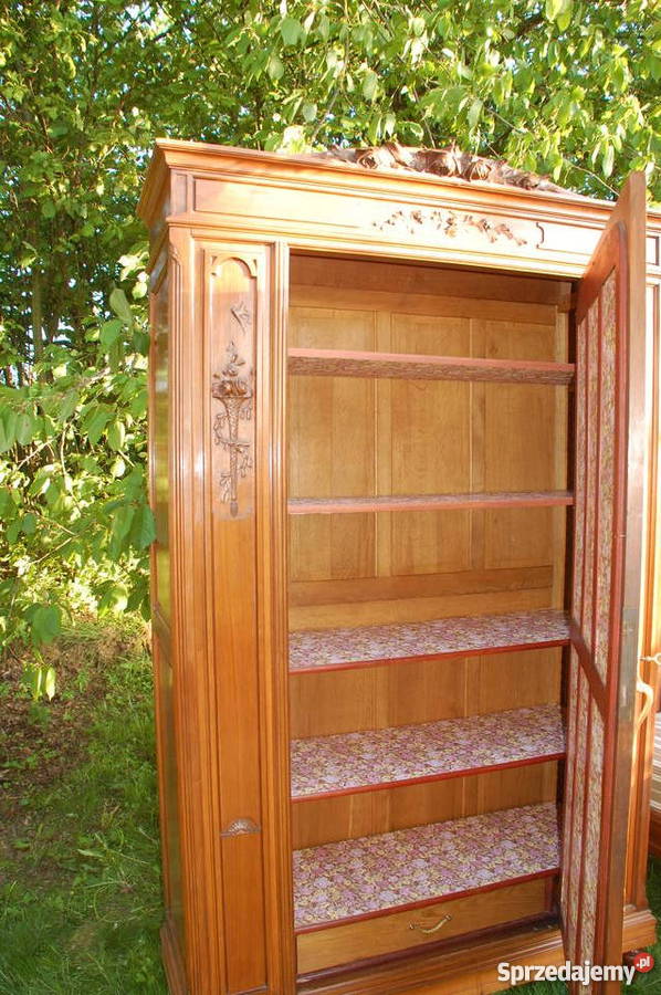 Francuska piękna szafa z kryształowym lustrem z Lublin