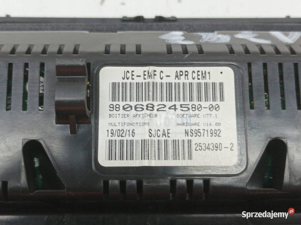 WYŚWIETLACZ 9806824580 Peugeot 407 I 20042010 Rok produkcji 2006 sprzedam
