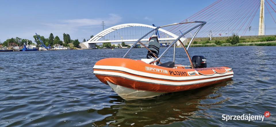Łódź RIB WAKE Sportis 5 met silnik 70 przyczepa Gdańsk sprzedam