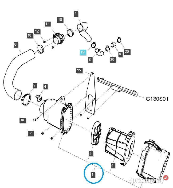 Filtr powietrza z obudową TRG190 LS Tractor