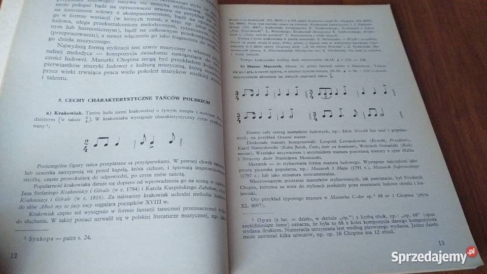 Wychowanie muzyczne podręcznik klasy I 1 liceum Rok wydania 1976 pomorskie Gdańsk