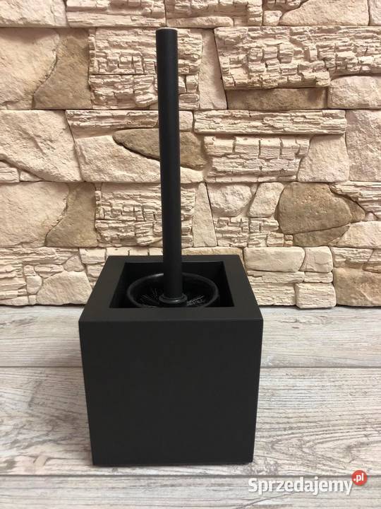 Drewniana szczotka WC czarny mat połysk EKO ECO podkarpackie Dębica