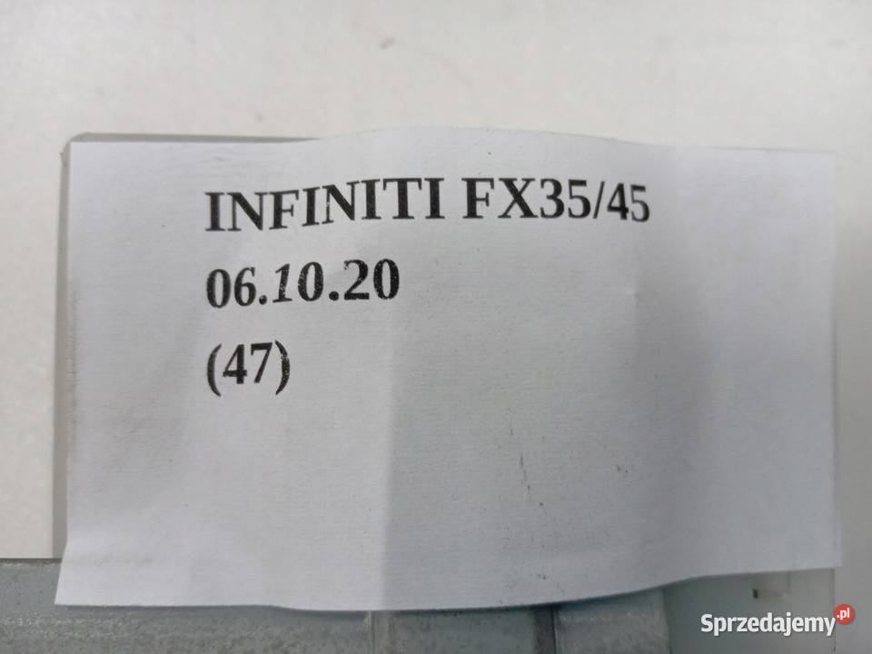 MODUŁ CIŚNIENIA OPON INFINITI FX35 FX45 20032008 wielkopolskie Nowy Tomyśl sprzedam