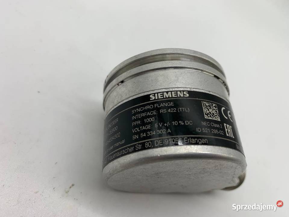 Siemens 6FX20012EB00 Incremental Encoder used Warszawa