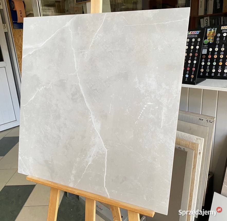 płytka 60x60 Poler Stone Marble Lux Silver Zakopane