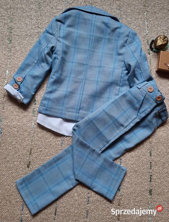 Garnitur niebieski 4czesciowy chłopca Folletti Ubrania wizytowe i koszule sprzedam