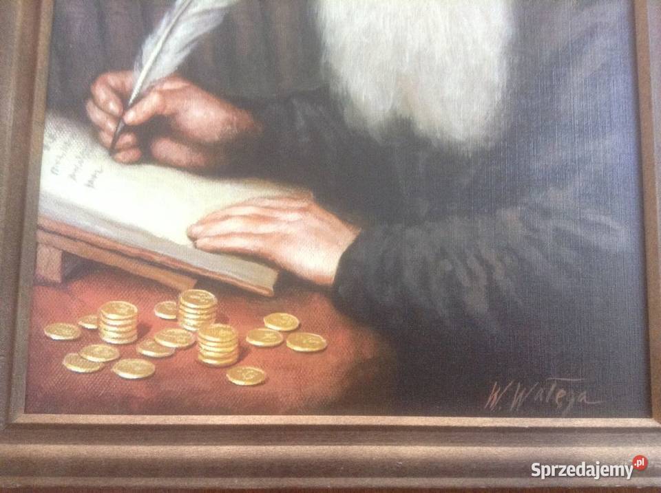 Obraz w ramiereprodukcja portretu Żydowski