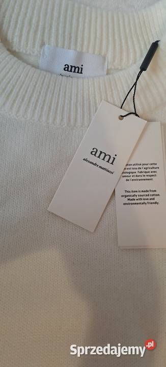 Sweter Ami Paris z alpaki mazowieckie