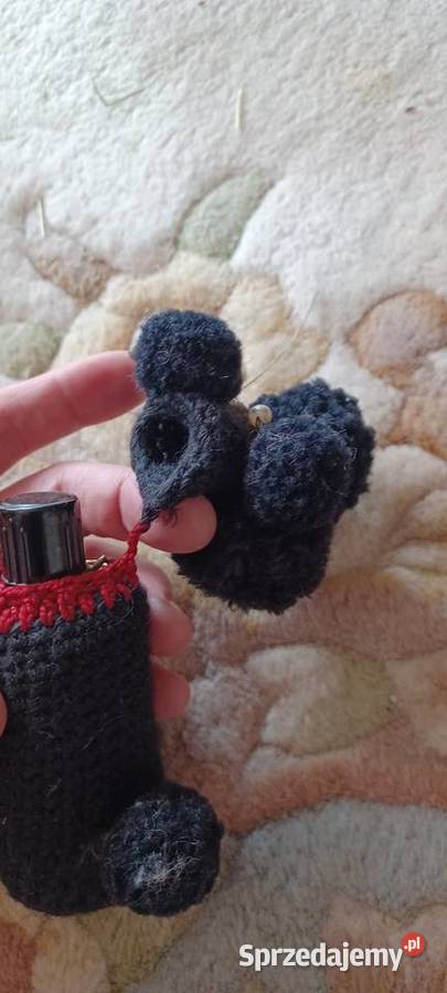 retr vintage Pudel włóczka butelka szkło 85 wys Poznań