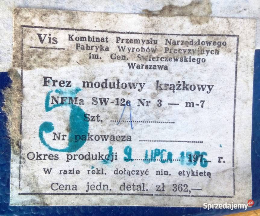 Frezy modułowe krążkowe zestaw