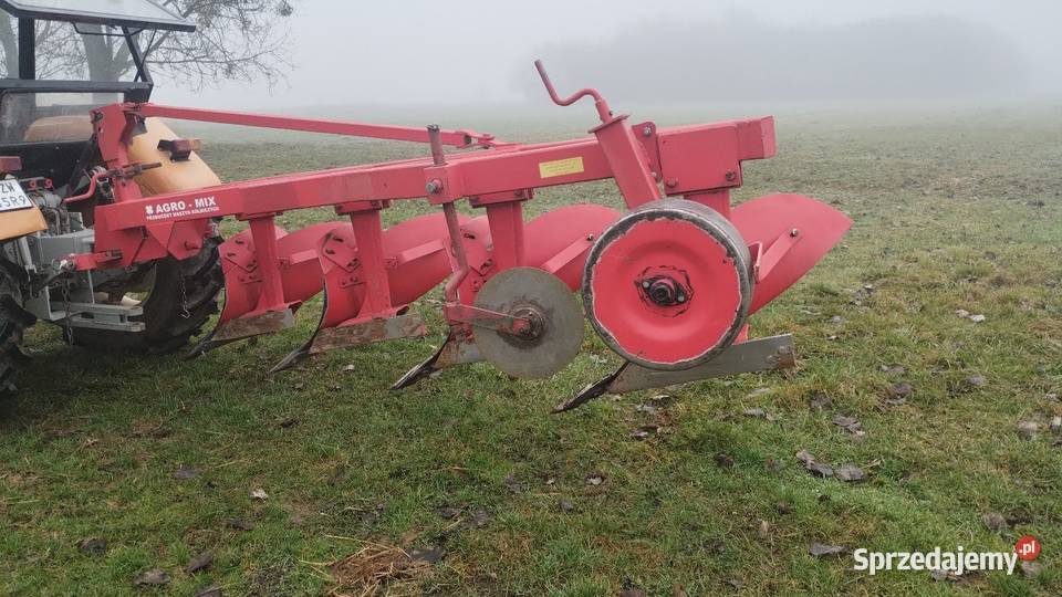 Pług AgroMix 4 skiby 4x40 nieuszkodzony Pługi Przyłęk