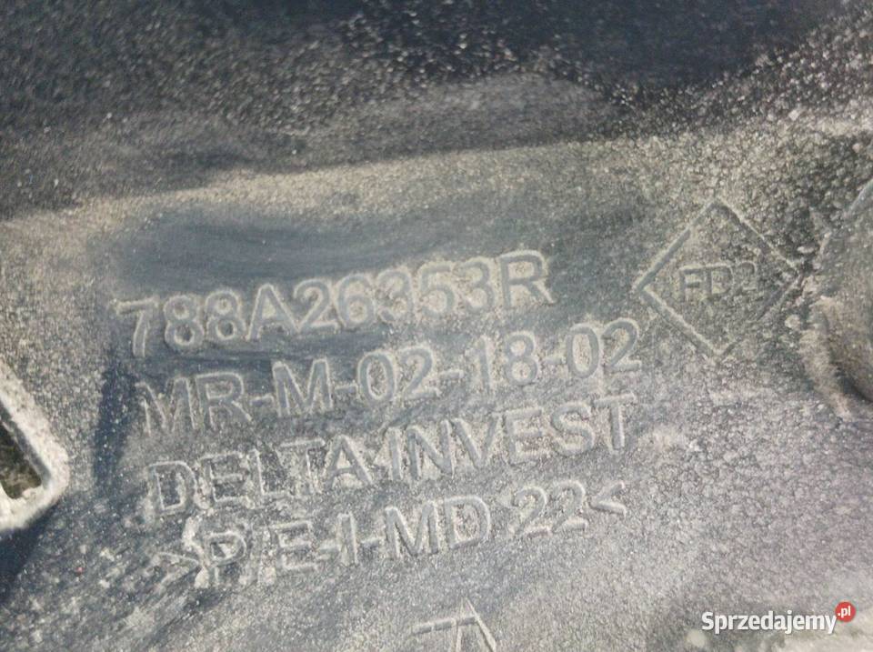 OSŁONA LISTWA BŁOTNIKA PRAWY LEWY TYŁ KPL Dacia