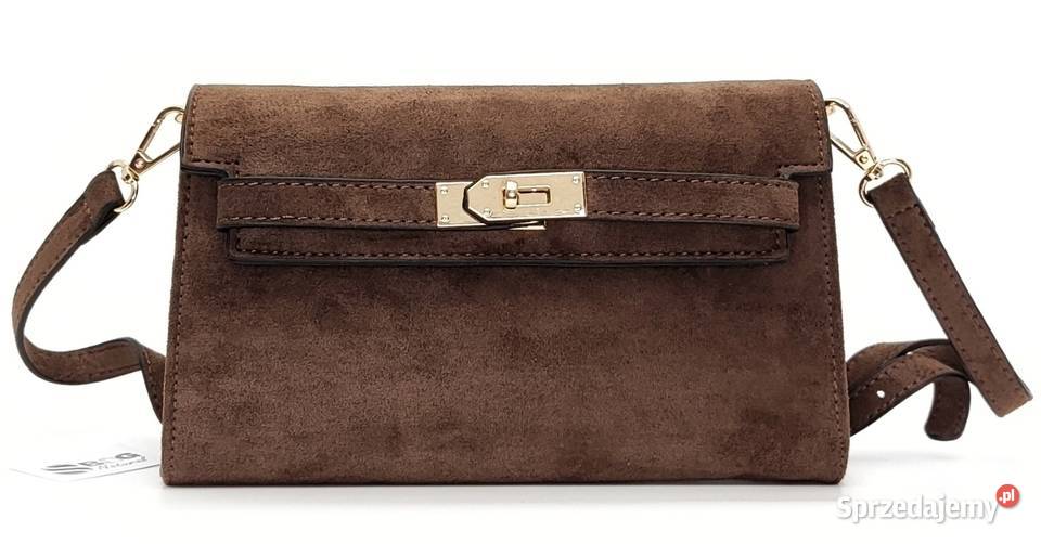 Torebka Kopertówka Listonoszka 2w1 Zamszowa Warszawa sprzedam