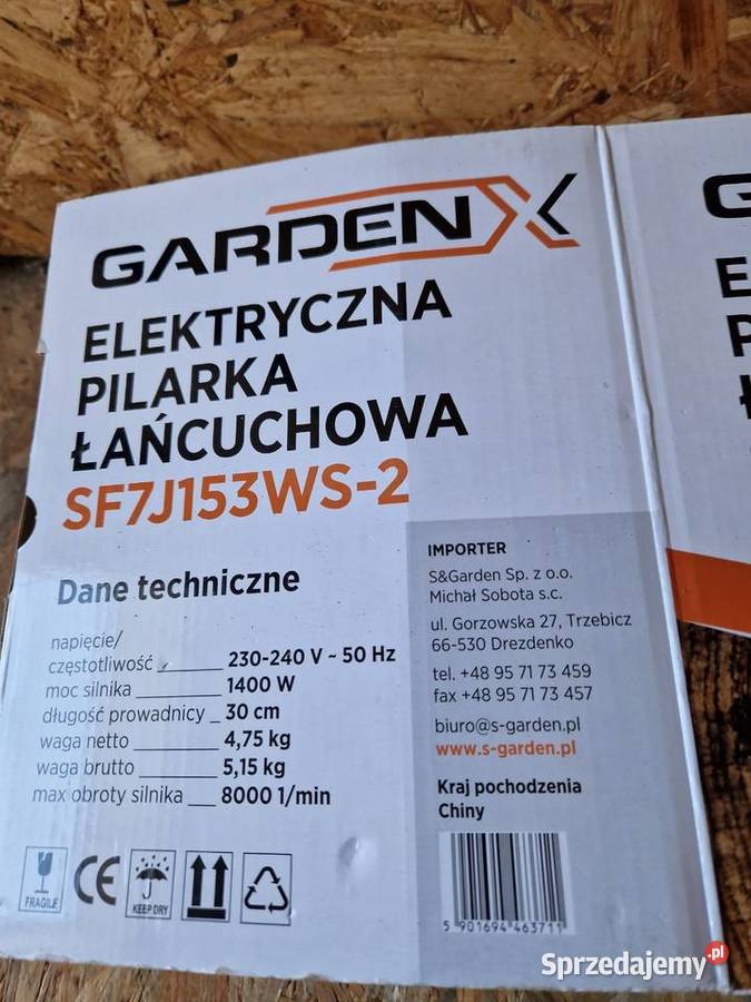 Pilarka łańcuchowa elektryczna GARDENX Głogowa