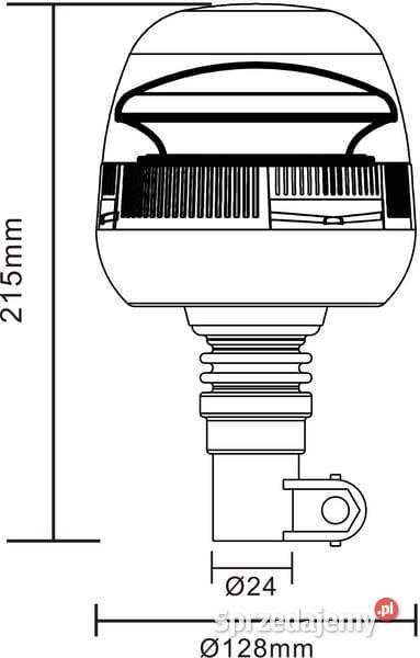 Lampa błyskowa LED 24W 1224V na uchwyt sprzedam