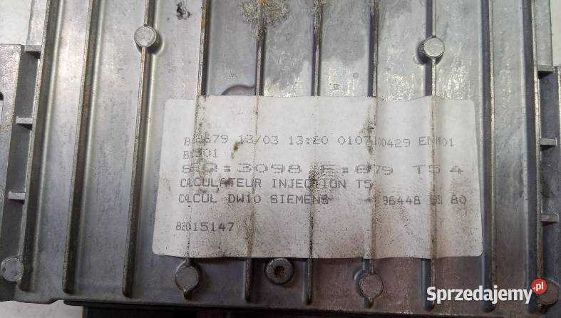 STEROWNIK SILNIKA 9644895180 Peugeot 307 I 20 D osobowe Sterowniki