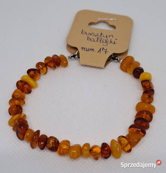 Bransoletka z bursztynu bursztyn bałtycki