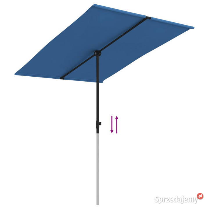 Parasol ogrodowy na aluminiowym słupku 2x15 m Warszawa