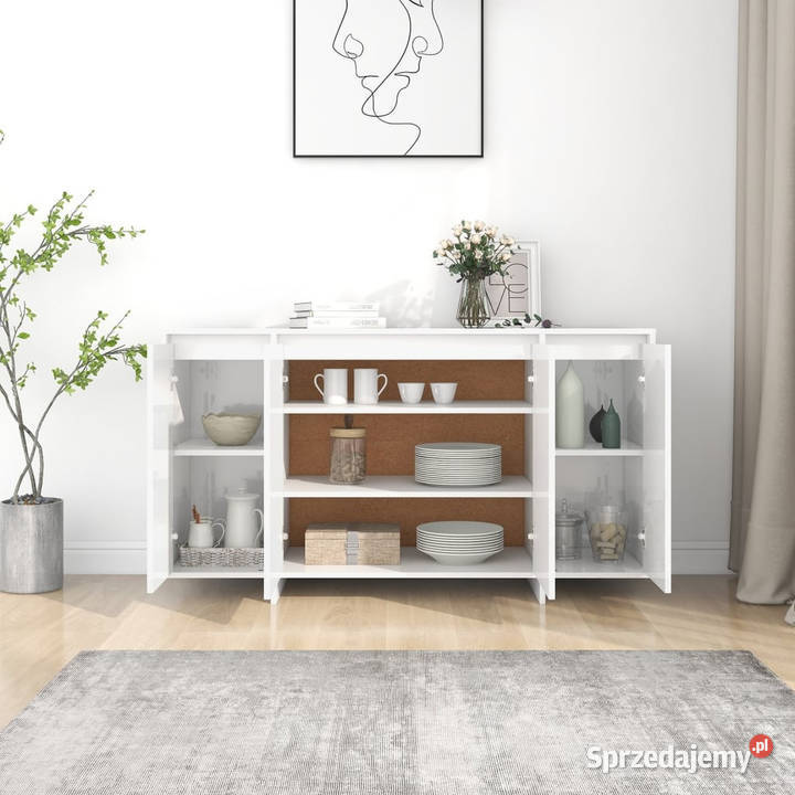 Szafka biała połysk 135x41x75 materiał mazowieckie Warszawa
