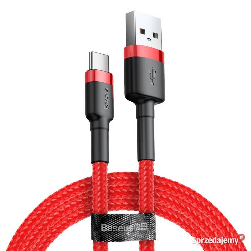 Mocny kabel Baseus USB typ-C type-c w oplocie 3m 2A