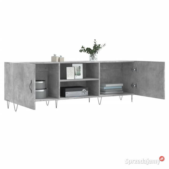 Szafka pod TV szarość betonu 150x30x50 WM829096 mazowieckie Warszawa sprzedam