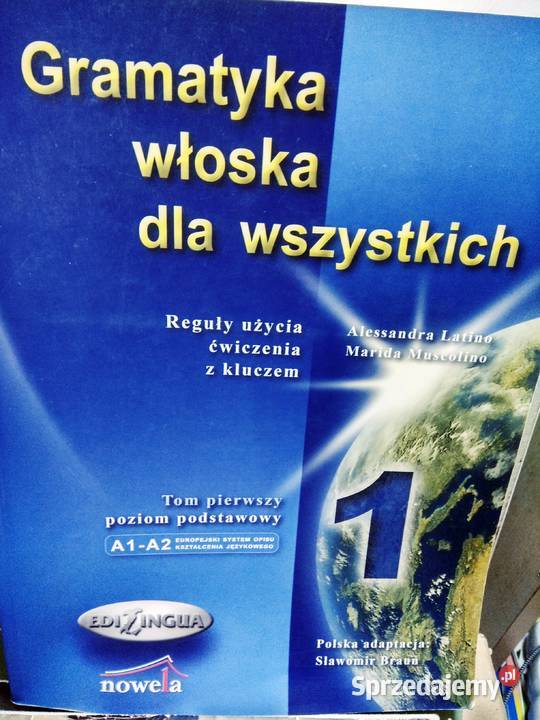 Gramatyka włoska wszystkich podręcznik outlet Antykwariat Warszawa