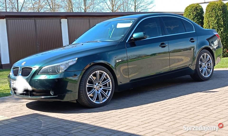 BMW e60 Oxford gruen ll łódzkie Rząśnia sprzedam