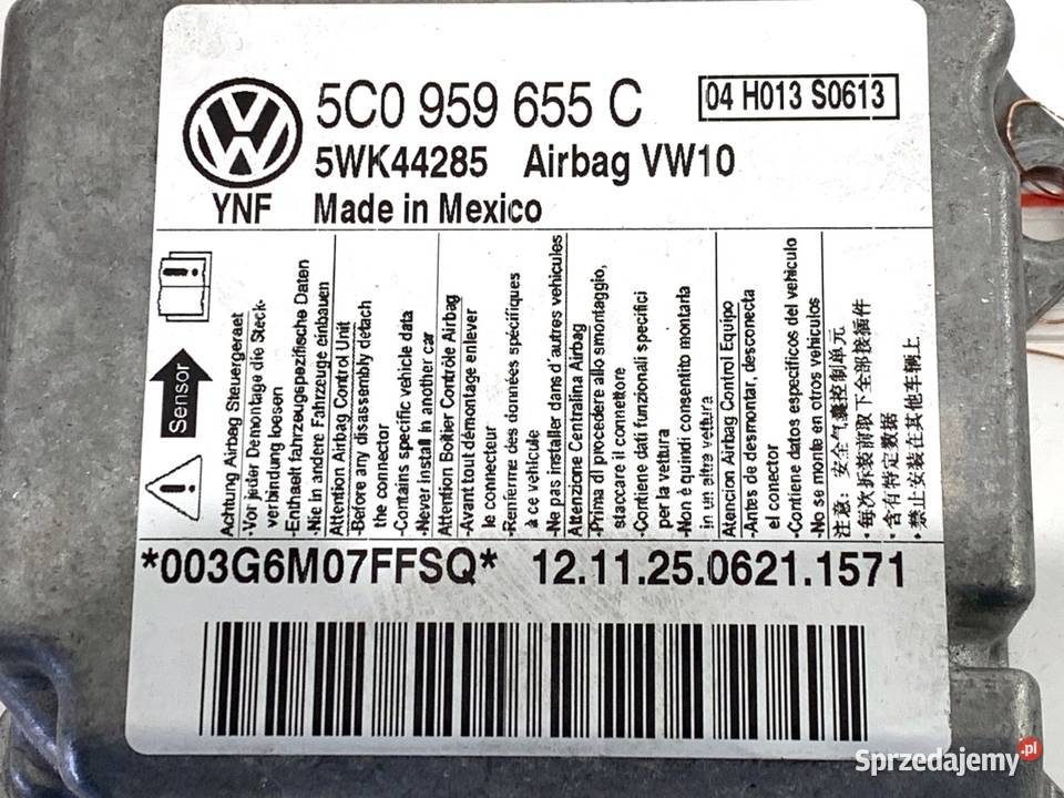 SENSOR AIRBAG VW GOLF VI 5C0959655C 0914 CZUJNIK Poduszki powietrzne