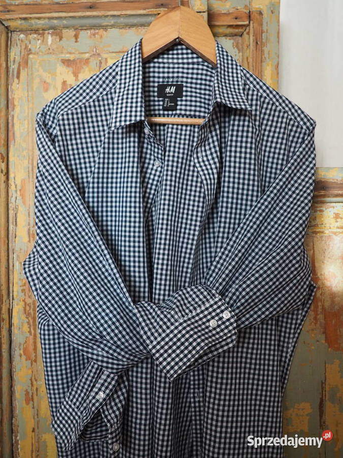 Koszula MęskaKrataHMLEasy Iron H&M Szczecin