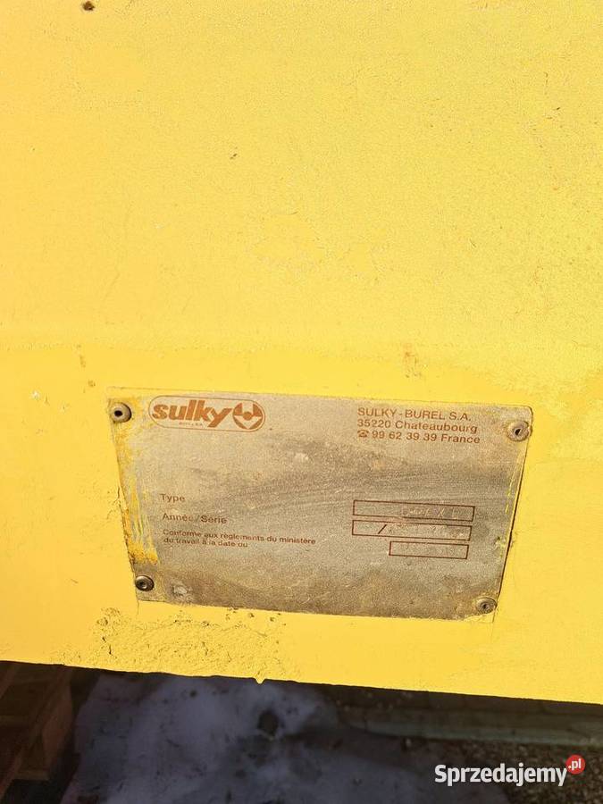 Rozsiewacz Sulky 2 tony sprawny transport Parczew