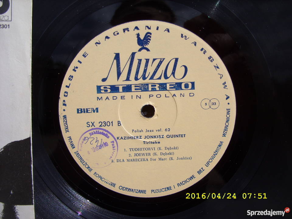 LP Jazz KAZIMIERZ JONKISZTIRI TAKA Muzyka Wołów sprzedam