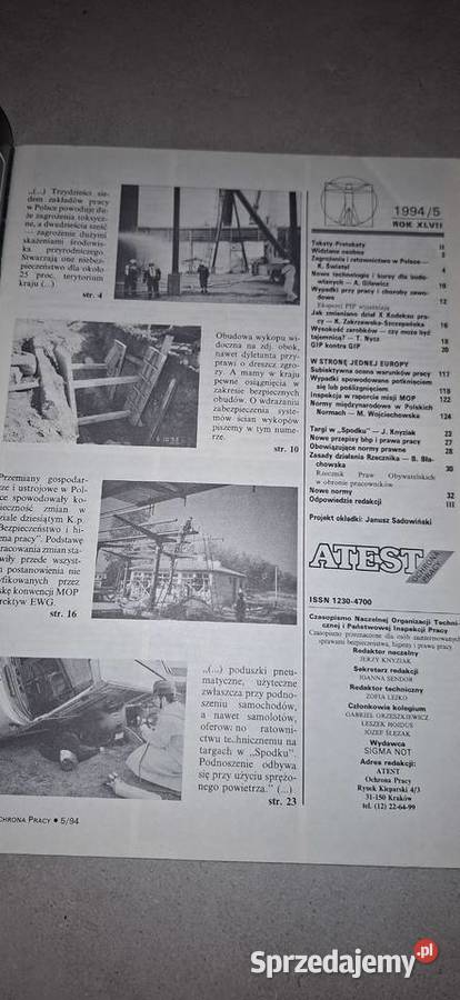 ATEST 51994 Kultowy numer o ratownictwie sprzedam