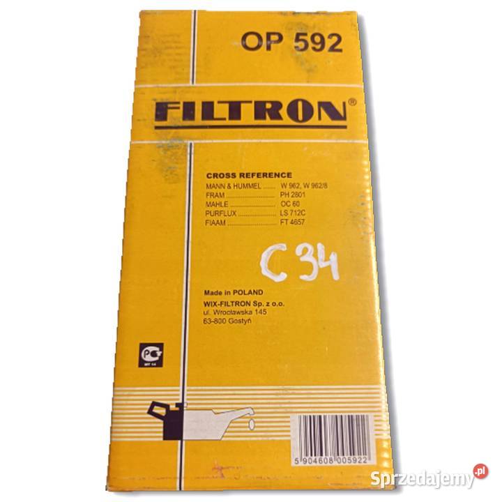 FILTR OLEJU OP 592 OP592 VW Volvo Steyr Neoplan Oleju Chełm