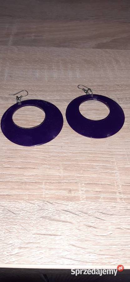 Kolczyki fioletowe