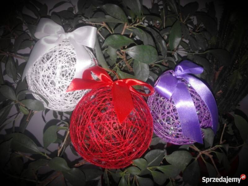 bombki bańki z kordonku Dekoracje i ozdoby Tarnów sprzedam