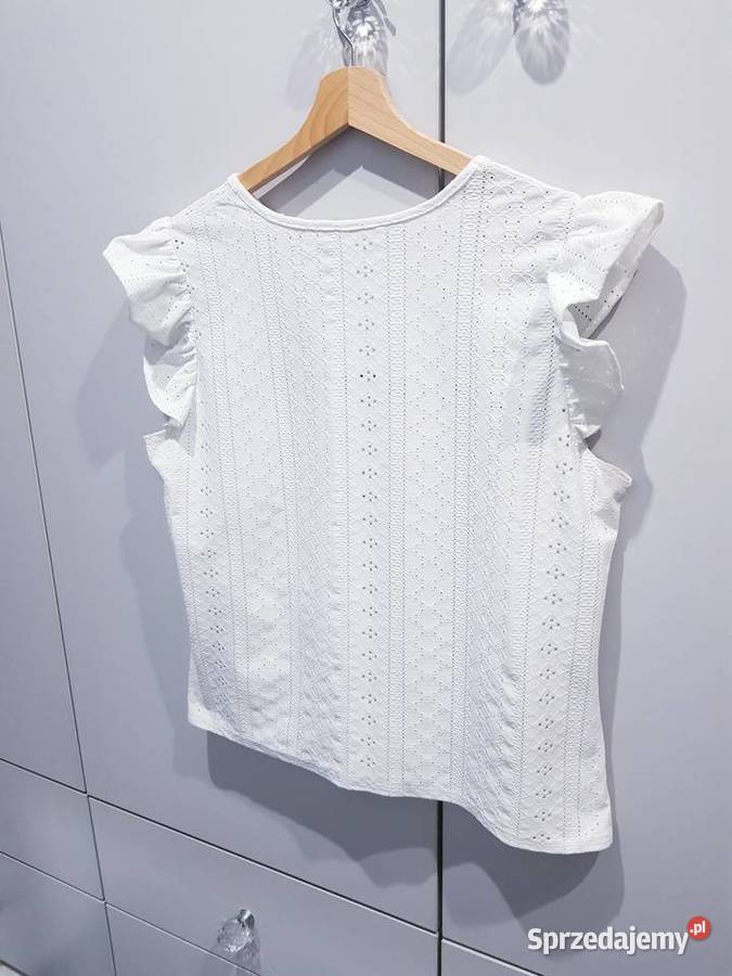 Damska bluzeczka z dziurkowanym motywem krótki Bluzki i koszule śląskie Dąbrowa Górnicza