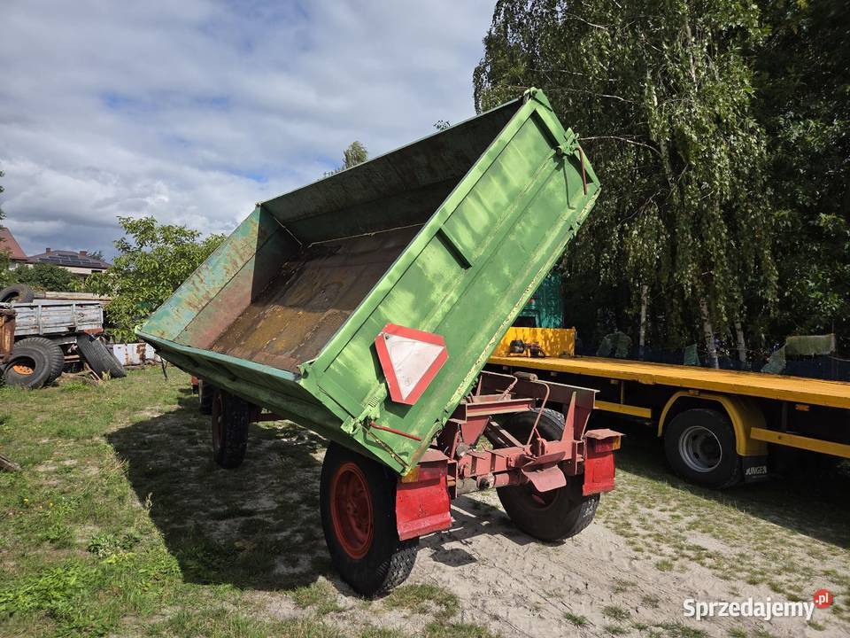 Przyczepa rolnicza wywrotka 2strony thk5 nieuszkodzony Złoczew sprzedam