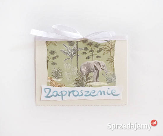 słóń zaproszenie na różne okazjepastelowe