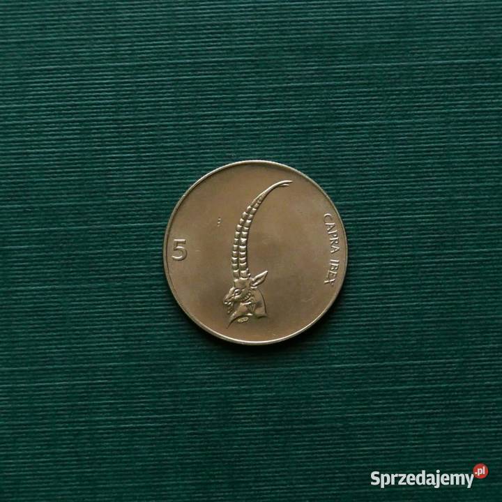 SŁOWENIA 5 tolarów 1992r Numizmatyka