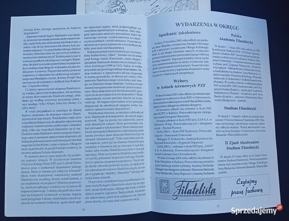 Kwartalnik Filatelista kaliski numery 1 69 i 2 Koźminek