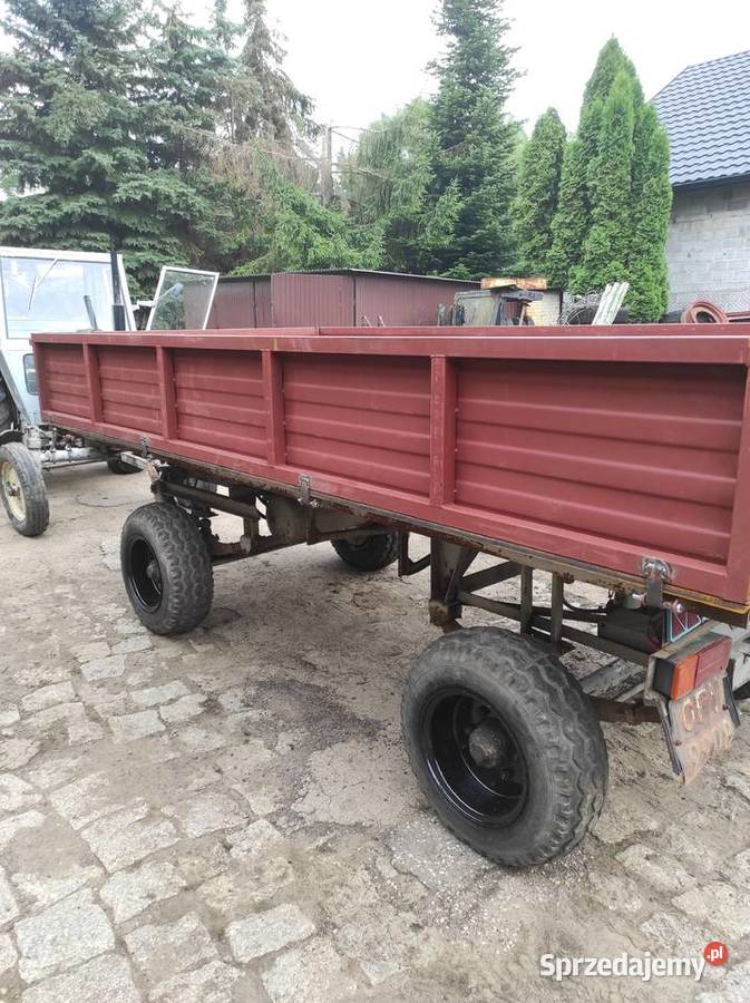 Przyczepa d732 wywrotka na dwie strony nieuszkodzony