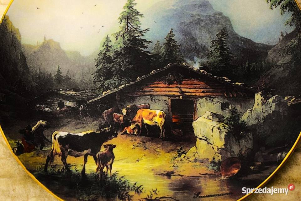 Talerz ozdobny z austriackiej fabryki porcelany kujawsko-pomorskie Chełmno sprzedam